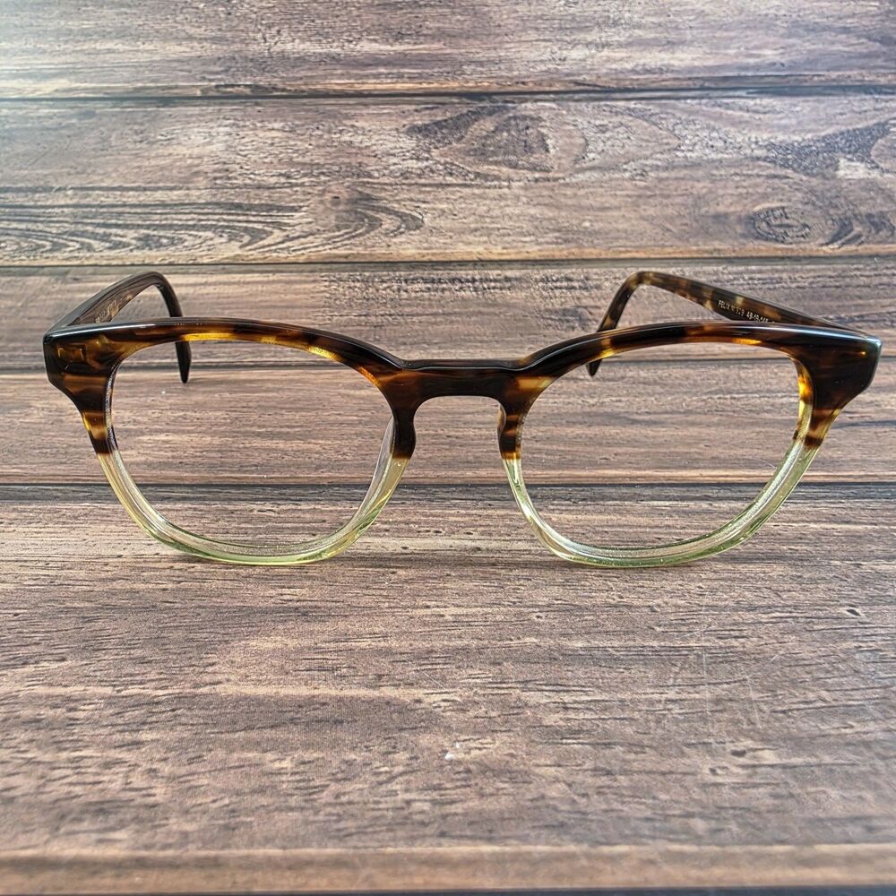 Warby Parker Felix M 929 Eyeglasses Tortoise Translucent Green 49-19-145